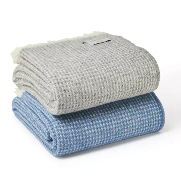 tweedmill plaid grijs blauw