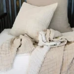 beige linnen plaid himla