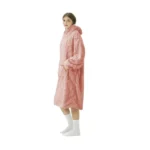 kabelpatroon hoodie deken dutch decor roze