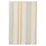 elvang denmark iris katoenen plaid geel groen