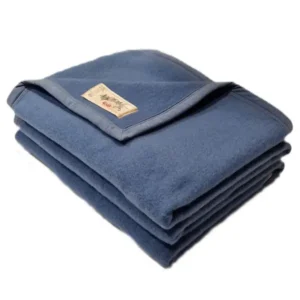 aabe wollen deken blauw novum
