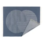 njrd wollen plaid blauw circles