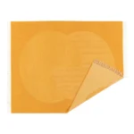 wollen plaid geel njrd circles