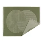 wollen plaid groen circels njrd