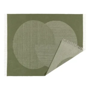 wollen plaid groen circels njrd